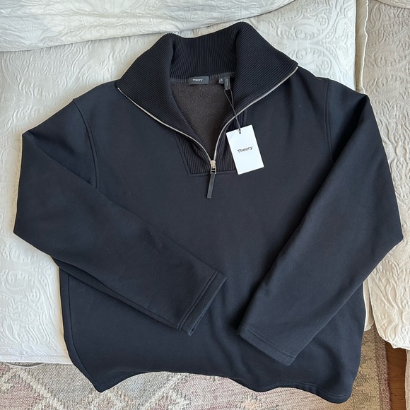 *NWT* Men’s Theory Black Quarter-Zip - Picture 2 of 9